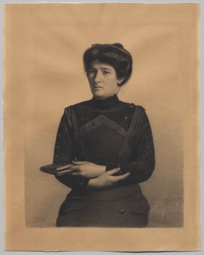Portrét Madame Jules Ricard, rozené Augustine Bulteau od Fernand Khnopff
