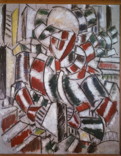 Žena v červené a zelené barvě od Fernand Leger