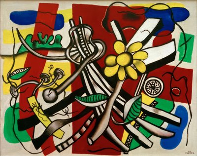 Žlutá květina od Fernand Leger