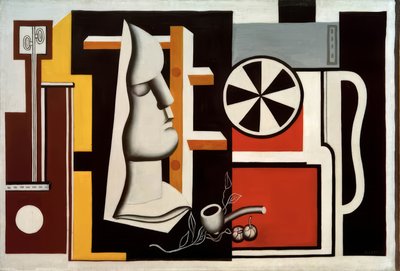 Zátiší s sádrovou maskou od Fernand Leger
