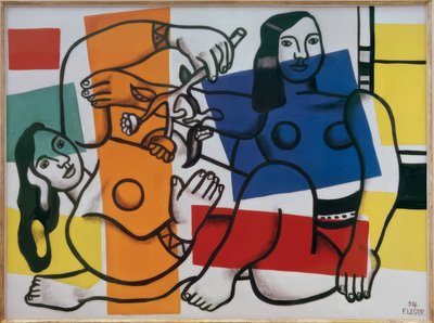 Dvě ženy s květinami od Fernand Leger
