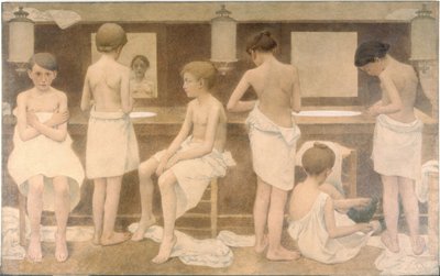 Les Petites Figurantes, 1911-1913 (olej na plátně) od Fernand Pelez