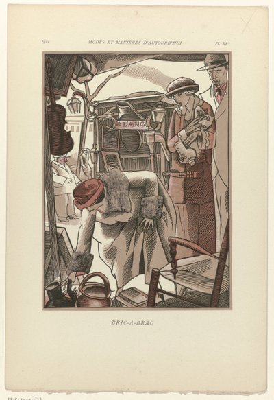 Móda a způsoby dneška, 1922, Pl. 11: Bric-A-Brac od Fernand Siméon