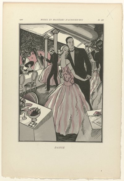 Módy a způsoby dneška, 1922, Pl. 3: Tanec od Fernand Siméon