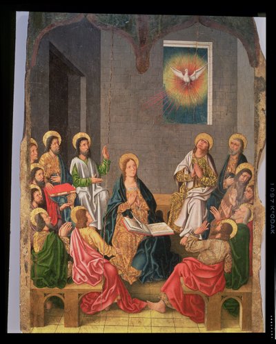 Letnice (olej na panelu) od Fernando (workshop of) Gallego