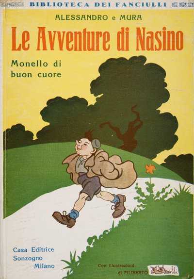Přední strana obálky Dobrodružství Nasina, Brat with a good heart od Alessandra e Mura, asi 1920 od Filiberto Scarpelli