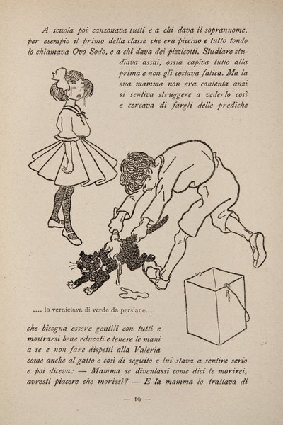 Ilustrace z dětské knihy, cca 1920-30 od Filiberto Scarpelli