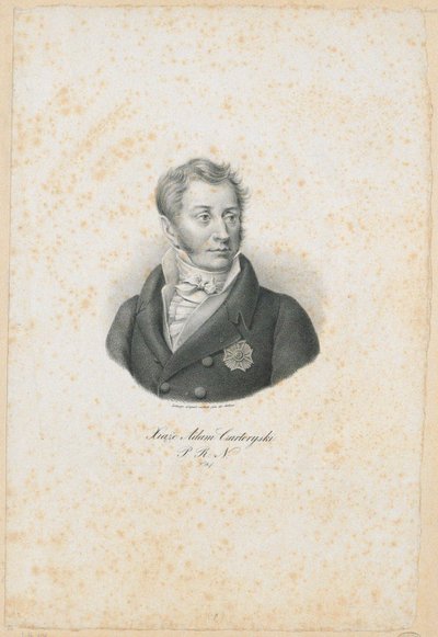 Princ Adam Jerzy Czartoryski 1770-1861, 1831 od Filip Romanowski