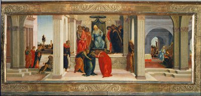 Tři scény ze života Ester: Mordechaj naříká nad osudem Židů... od Filippino (attr.to) Lippi