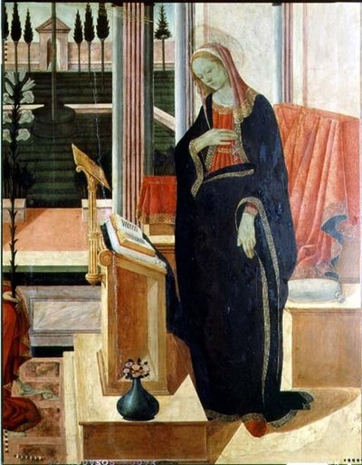 Oznámení (detail čísla 58343) od Filippino Lippi
