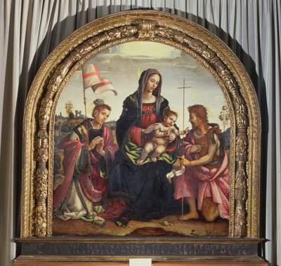 Madonna a dítě s SS. Jana Křtitele a Štěpána od Filippino Lippi