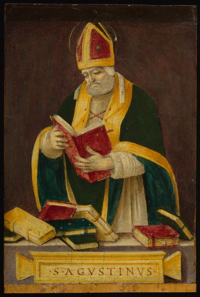 St. Augustine, cca 1490 (tempera na panelu) od Filippino Lippi