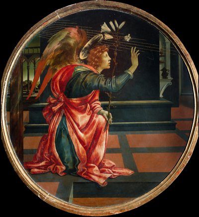 Zvěstování, 1483 (olej na dřevěné desce) od Filippino Lippi