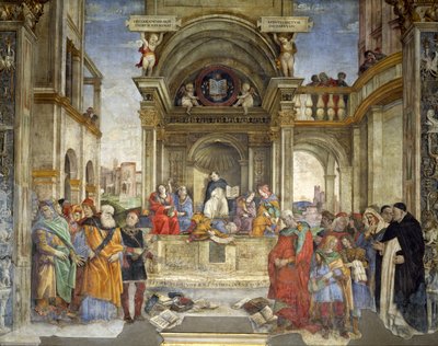 Triumf svatého Tomáše Akvinského nad kacíři (freska) od Filippino Lippi