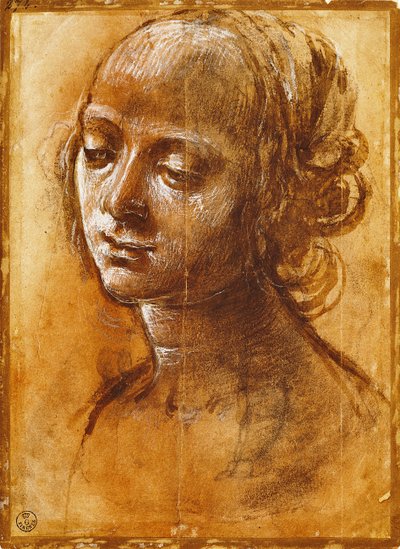 Ženská postava, od Filippino Lippi (1457-cca 1504), kresba od Filippino Lippi