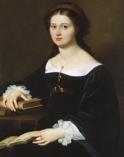 Portrét Costanzy Monti Perticari, 1819-1821. od Filippo Agricola