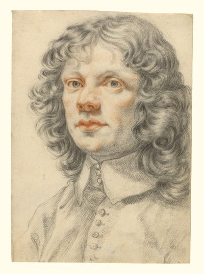 Portrét muže (recto); Portrét muže (náhodný ofset) (verso) od Filippo Baldinucci