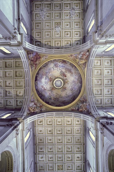 Pohled do interiéru kupole, postavené v letech 1425-46 od Filippo Brunelleschi