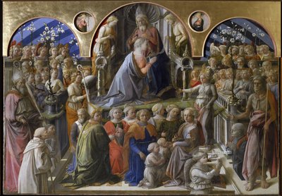 Korunovace Panny Marie (1441-1447, tempera na dřevě) od Filippo Lippi