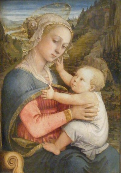 Německy: Maria mit Kind Madonna and child od Filippo Lippi