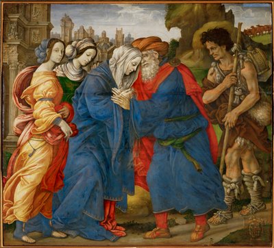 Setkání Joachima a Anny (malba na plátně) od Filippo Lippi