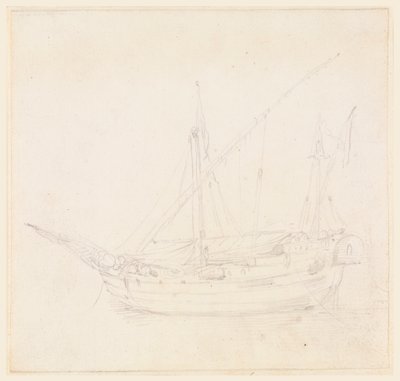 Kresba, Plachetnice, asi 1780 od Filippo Marchionni