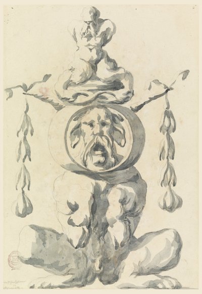 Kresba, Groteskní postava, 1550-1625 od Filippo Marchionni