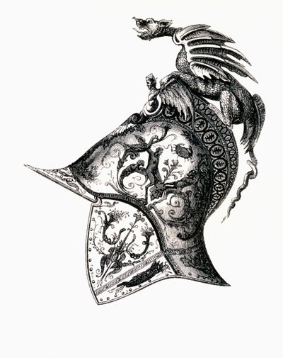 Damašská přilba francouzského krále Františka I., 1855 od Filippo Negroli