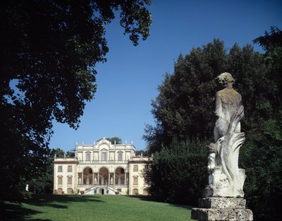 Pohled na Villa Mansi od Filippo or Juvara Juvarra