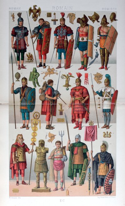 Římský vojenský a gladiátorský kostým, c1800-1836 od Firmin Didot