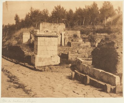 Ulice hrobek, Pompeje od Firmin Eugène Le Dien