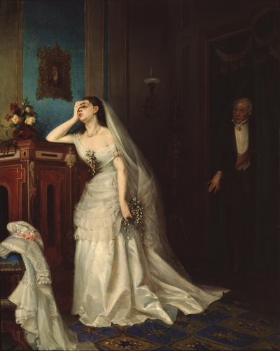 Po svatbě, 1874 od Firs Sergeevich Zhuravlev