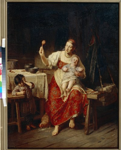 La belle mere - Peinture de Firs Sergeevich Zhuravlev (Firs Jouravliov od Firs Sergeevich Zhuravlev