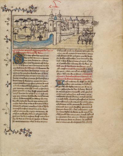 Romulus a Remus od First Master of the Bible historiale of Jean de Berry