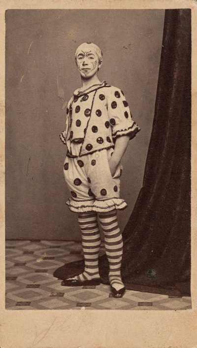 Portrét klauna,c. 1863 (foto) od Fisher Brothers