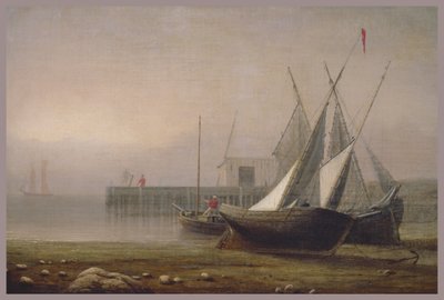 Rybářské lodě při odlivu, c.1850s od Fitz Henry Lane