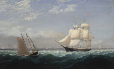 Lodě v bostonském přístavu od Fitz Henry Lane