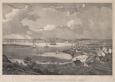 Pohled na město Gloucester, Mass. od Fitz Henry Lane