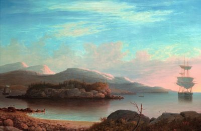 Před Mount Desert Island od Fitz Henry Lane