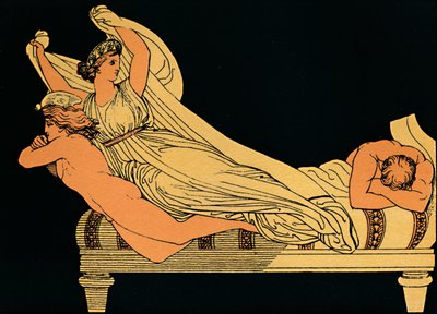 Prázdná radost, která přebývá ve snech noci, 1880 od Flaxman