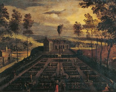 Italská zahrada od Flemish School