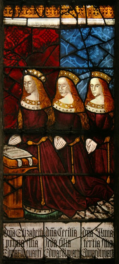 Dcery krále Edwarda IV., kolem roku 1480 (vitráže) od Flemish School