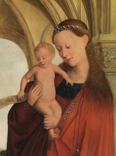 Detail Madony s Petrusem Wijtsem (olej na panelu) od Flemish School