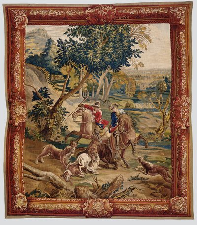 Lovecký gobelín, pravděpodobně Brusel, první polovina 18. století od Flemish School