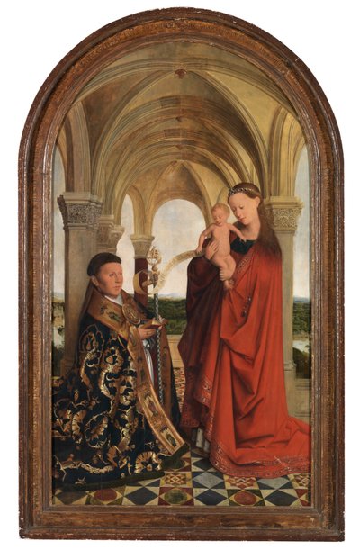 Madonna s Petrusem Wijtsem (olej na panelu) od Flemish School