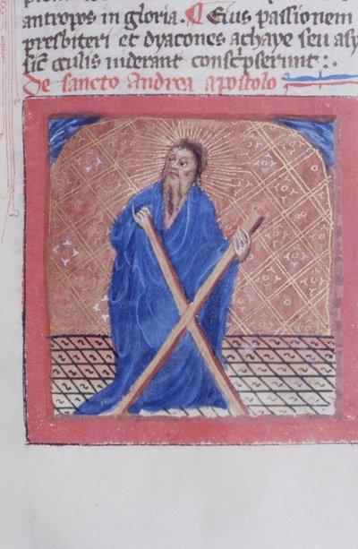 Paní Gen 1111 Page z Legenda Aurea, Bruggy, kolem 1400-10 od Flemish School