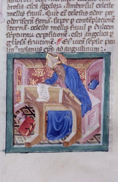 Paní Gen 1111 Page z Legenda Aurea, Bruggy, kolem 1400-10 od Flemish School