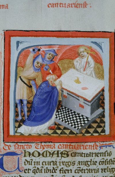 Ms Gen 1111 Stránka z Legendy Aurea, Bruggy, asi 1400-10 od Flemish School