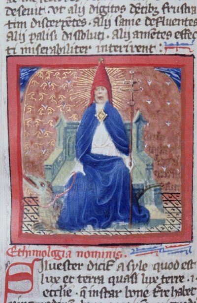 Paní Gen 1111 Page z Legenda Aurea, Bruggy, kolem 1400-10 od Flemish School