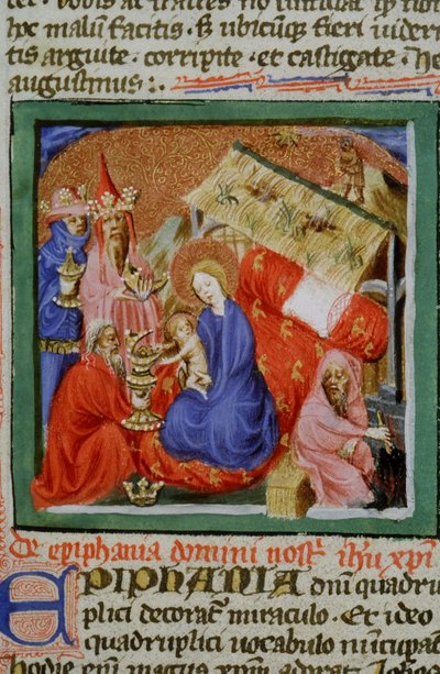 Paní Gen 1111 Page z Legenda Aurea, Bruggy, kolem 1400-10 od Flemish School